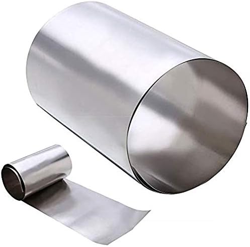 MHUI Metal Titanium Strip TA1 Titanium Plate Sheet Titanium Foil 3.28 Ft for Industry Or Handleiding Material Width 7.9-Инчов(Thick 0.01/0.02/0.25 мм) 0,25 мм Х 200 мм Х 1 м