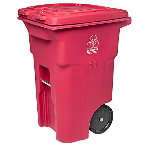 255 кв.. / 64 туби / 240 литра Червено правоъгълна дължината на количка за медицински отпадъци. Кофа за боклук Кухненско