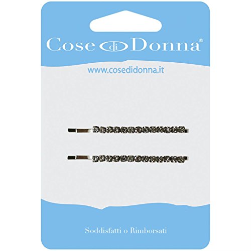 Cose di Donna Метална шнола за коса с кристали - Опаковката 12 x 10 г