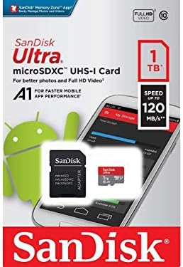 Ultra 1TB microSDXC Работи за BLU Advance 4.0 L Plus Проверени SanFlash и Пясък (A1/C10/U1/8k/120MBs)