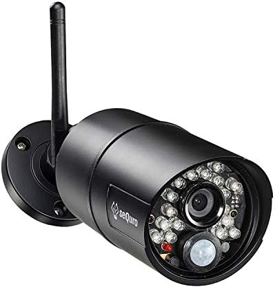 sequro GuardPro HD Home Security Surveillance Camera add-on Bullet Camera Weatherproof IP66, Работи само с поредица от GuardPro, Черен