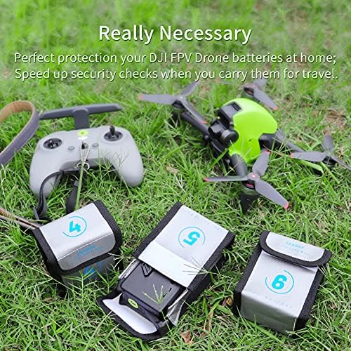 [Опаковка от 3] МОРСКА Lipo Батерия е Безопасна Чанта за DJI FPV Racing Drone Аксесоари Огнеупорна Взрывозащищенная Чанта