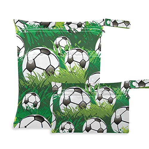 Футболна Топка Тревата е Мокра, Суха Чанта за Многократна употреба Памперси, Мокри Чанта за Бански костюми Водоустойчив