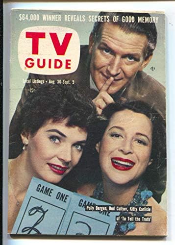 TV Guide 8/30/1958-To Tell The Truth-Polly Bergen-Kitty Carlisle-Illinois-No label-newsstand copy-FN