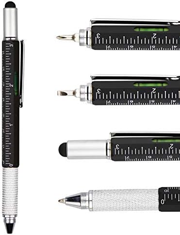 DunBong Metal Multi tool Pen 6-in-1 Stylus Pen - с Отвертка, Кръстни отвертка, Плоскоголовым Длето Накрайник за Отвертка,
