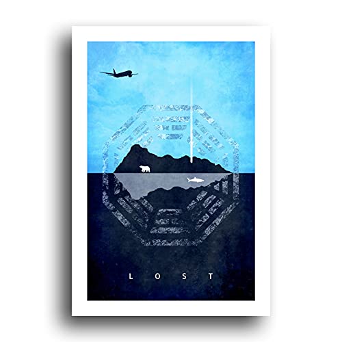 Изгубеният остров - Инициатива на Дхарма - 13x19 Оригинален Минималистичен Художествен Плакат