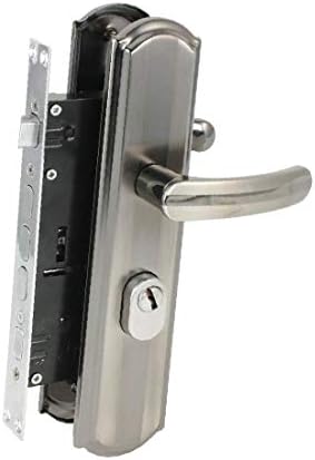 X-DREE Home Къща Сребърен Тон От Неръждаема Стомана Защитен Ключ за Заключване на Шкафчето Автоматично Заключване на вратите(cerradur