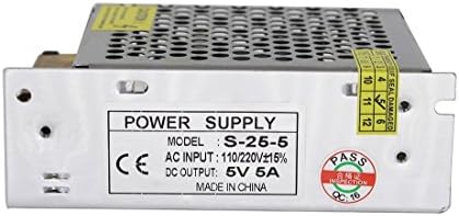 Aiposen 110V/220V AC to DC 5V 5A 25W Switch Power Supply Driver,Power Transformer for CCTV Камера/Security System/LED