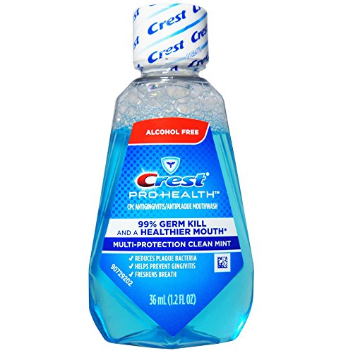 Crest Pro-Health Mouthwash, Alcohol Free, Multi-Protection Clean Mint 1.2 грама (опаковка от 9 броя)
