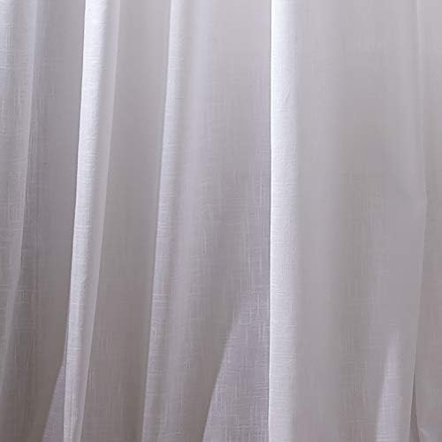 Elrene Home Fashions Calypso Cottagecore Macramé Tassel Полу Прозрачни Window, Curtain Panel, 52 инча x 95 см, Бял