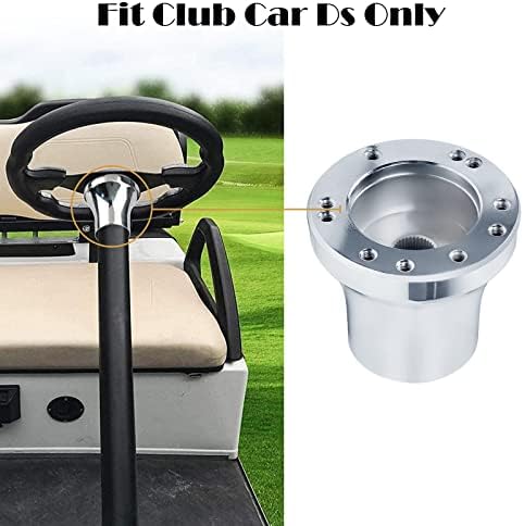 Club Car на ДС Golf Cart Steering Wheel Adapter Golf Steering Wheel Adapter for Club Car DS Golf Cart Adapter(Silver)