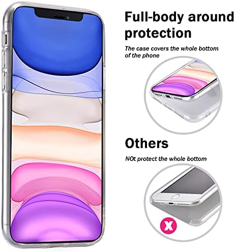 LuGeKe Cartoon Bottle Print Phone Case for iPhone 6/iPhone 6S, Slim Clear Текила Bottle Friends Pattern Clear TPU Cases Cover Устойчиво На Надраскване Гъвкава Прозрачна Рамка на Кожата