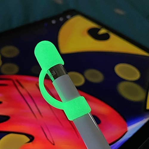 [4 Pack] PencilCozy за Apple Молив Cap Holder, Защитно покритие и кабел предпазват от увреждане, работи с Apple iPad Pro на Apple Молив Gen 1 (без покритие в комплект) (Glow Assorted)