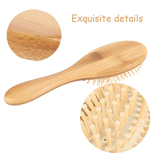 Bamboo Paddle Hair Brush -Дървена Четка за коса Четки за Жени, Мъже или деца, Дървена Четка за коса на Бебето за Масаж