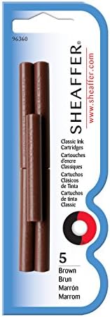 Sheaffer Skrip Fountain Pen Classic Ink Cartridge - кафяв (пет на картата)