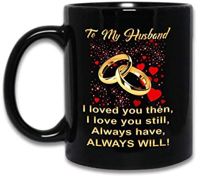 Съпруг и Съпруга, Подарък Романтичен, Вдъхновяващ Ден на Свети Валентин Кафеена Чаша За Мъже