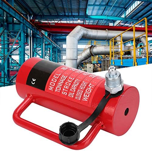 Хидравличен цилиндър Fockety, Стоманена преносим хидравличен цилиндър 20T, Червен цвят за машинно оборудване електричество химическата промишленост