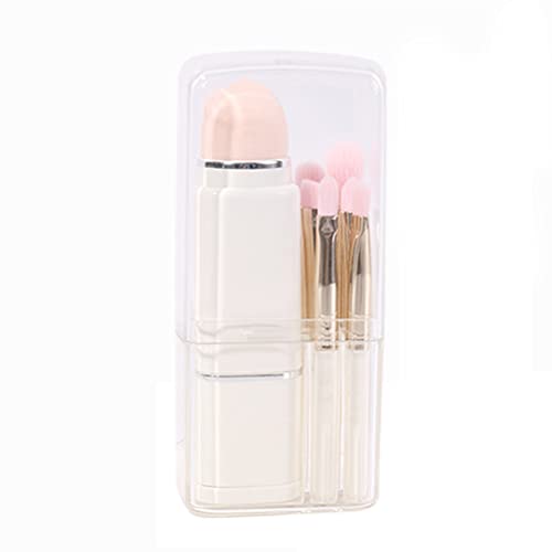 Doherty Retractable Makeup Brush Set, Лицето Cosmetic Brush Set Portable Beauty Tool Includes Eye Shadow Concealer Blush Brush for Travel and Work