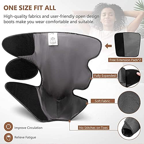 Cunmiso Life Leg Air Compression Massager for Circulation and Relaxation, Foot and Calf Massage Machine with 3 Heat Modes