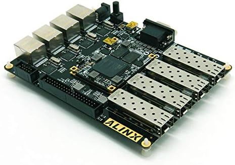 ALINX Brand XILINX A7 FPGA Development Board Artix-7 XC7A100T 4 Ethernet 4 SFP RS232, VGA fpga Evaluation kit (FPGA Board