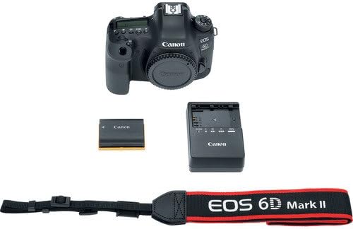 Canon EOS 6D Mark II DSLR Камера с 24-105 мм и 75-300 мм Обектив Комплект + Батарейная дръжка + Премия Аксесоар Комплект,