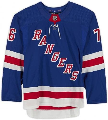 Jonny Brodzinski New York Rangers Игра-Used 76 Blue Set 3 Jersey Weared During Games Played Between April 6 and May 3,
