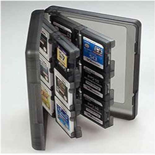 Черно Твърда Пластмаса 28 в 1 Чанта За Игра на Карти Притежателя Патрон Кутия Аксесоар За Nintendo DS