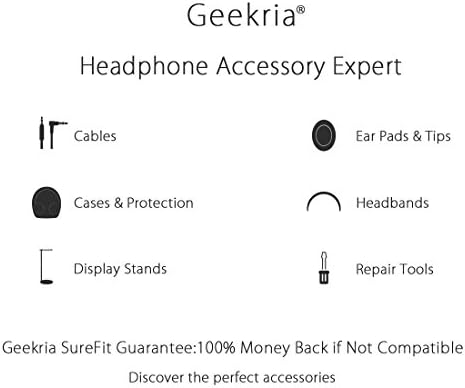 Калъф за слушалки Geekria UltraShell е Съвместим с Sennheiser HD400PRO, HD 560S, HD598, HD 599SE, HD280PRO, HD 600 Case,