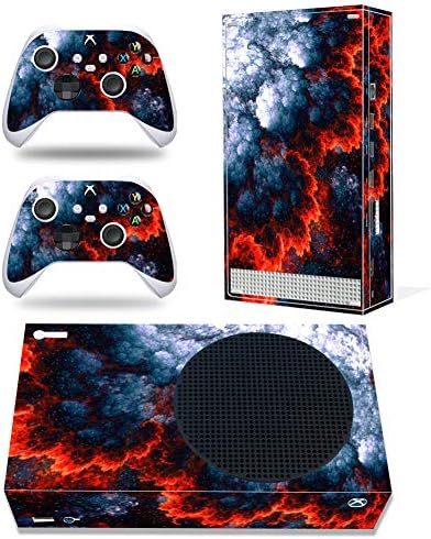 Xbox Series S Skins Wrap Sticker with Two Free Wireless Controller Decals, Защитно Vinyl Стикер за Цялото тяло за Конзолата