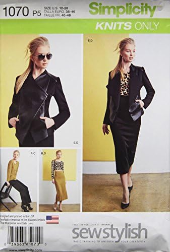 Simplicity 1070 Misss' Sew Stylish Sportswear Pattern Шиене, модел, размер D5 (4-6-8-10-12)