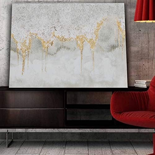 TRAIN2 Art Hand Painted Abstract маслени Бои Wall Art on Canvas, Art Poster Wall Picture Painting for Living Room Sofa