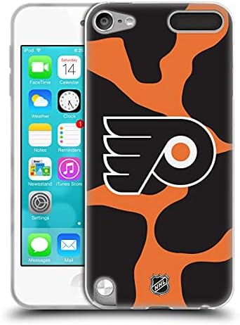 Head Case Designs Официално Лицензиран NHL Cow Pattern Philadelphia Flyers Мек Гелевый Калъф е Съвместим с Apple iPod Touch 5G 5th Gen
