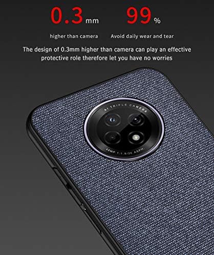 SHUNDA Калъф Huawei Enjoy 20 Plus 5G, Мека Кърпа Текстилен Калъф с TPU Интериор Противоскользящий Устойчив На Надраскване