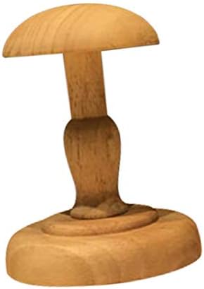 yotijar Sturdy Freestanding Hat Stand/Cap Rack/Wig Holder Storing Display Срок Wood - Brown, S