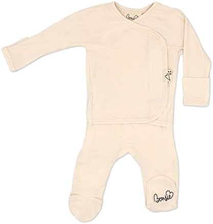 Bonsie Skin to Skin Babywear Footie - Тан Baby Footed Bodysuit - Oat