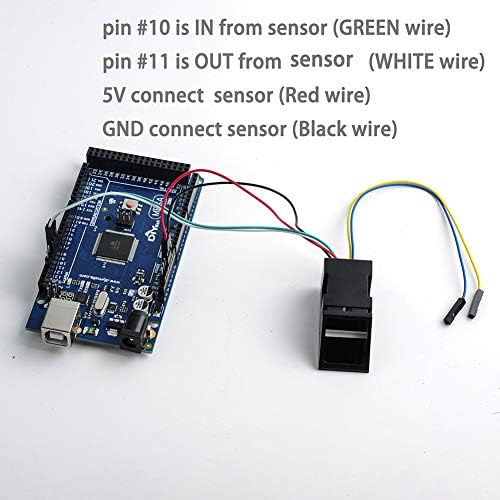 Оптичен Четец за Пръстови Отпечатъци Сензор Модул за Автоматично Заключване на вратите с Контрол на Достъпа Червена Светлина за Arduino Mega2560 UNO R3 Geekstory