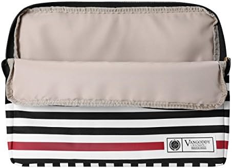 Vangoddy Luxe R Series Black White Stripe Compact Slim Мек Калъф за Lenovo Flex 3, IdeaPad, ThinkPad, Yoga Series 13,3