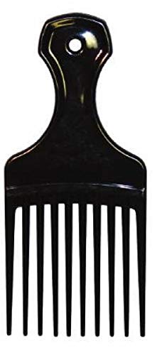 Comfort Ос Plastic Mini Comb and Lift Hair Преса, 3 опаковки, Черен