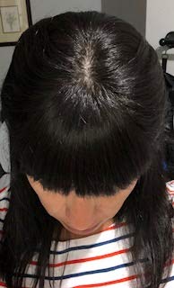UniWigs 6x6 Амбър Копринен Топ Virgin Human Hair Topper с Бретон,с Естествени Черни прави Коси за Загуба на Коса или Тънка