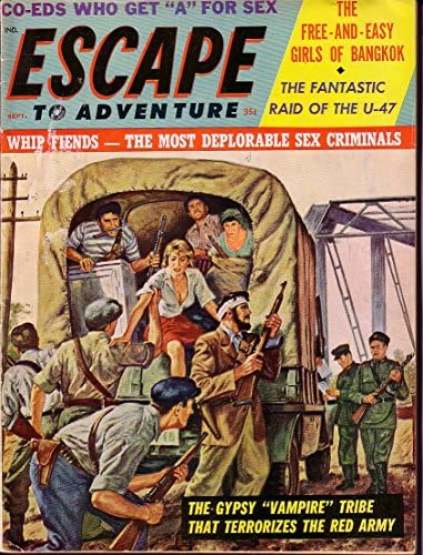 ESCAPE TO ADVENTURE 1963 SEPT COMMIE COVER-CHEESECAKE VG