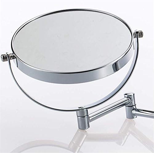 Nhlzj XIAOQIANG Стенни двустранни огледала за грим Увеличително удължавам Трайно Регулируемо огледало за бръснене (размер : 8 инча)