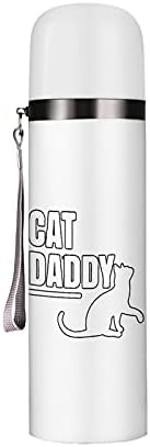 Cat Daddy 20 Течни УНЦИИ Бутилка За Вода От Неръждаема Стомана Пътуване Вакуумна Изолация Спортна Кафеена Чаша