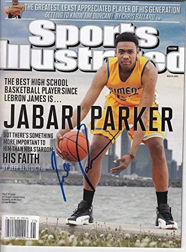 JABARI PARKER signed (SPORTS ILLUSTRATED) magazine SIMEON *BULLS* W/COA - Списания НБА с автограф