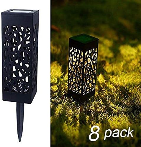 Maggift 8 Pcs Solar Garden Lights | 4 Pack Solar Motion Sensor Step Светлини