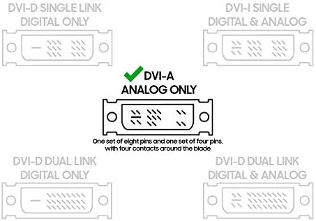 Cmple - DVI-A Female to-HD15 (VGA) Male Adapter Gold