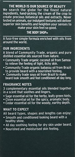 The Body Shop Cedar & Sage Conditioning Beard Oil For Men, 1 ет. унция (веганская)