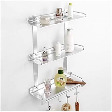 Zwj Command Срок Strip Shower Shelfs Space Aluminum Bathroom Срок Aluminum Accessories Wall Mounted Towel Rack Rail 3-Tier