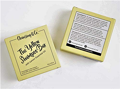 CLEANSING & CO 3.50 oz Solid Shampoo Bar For Dandruff Control - Hand Made, Zero Waste, Plastic Free, SLS Free, Natural