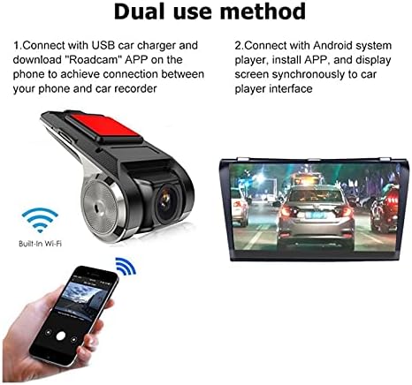 SHANG-JUN HD USB+WiFi Car Dash DVR Record Front Camera Видео 170° Auto Recorder for Radio Multimedia Player Surveillance