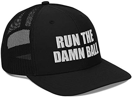 Run The Damn Топка Hat Бродирани Окото Задната Класическа Шапка На Шофьор На Камион
